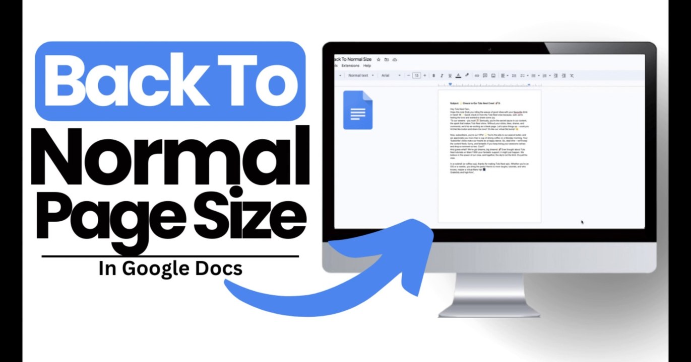 How to Reset Google Docs to Normal Size