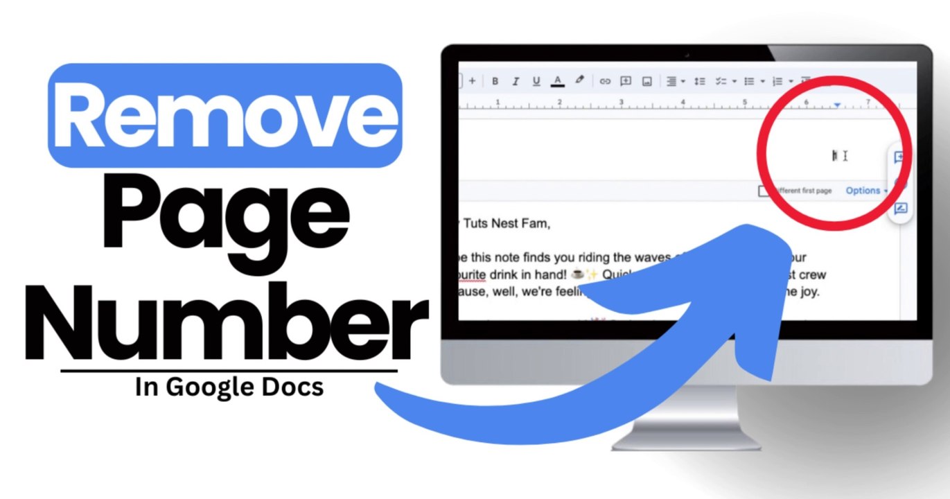 How To Remove Or Insert Page Numbers In Google Docs