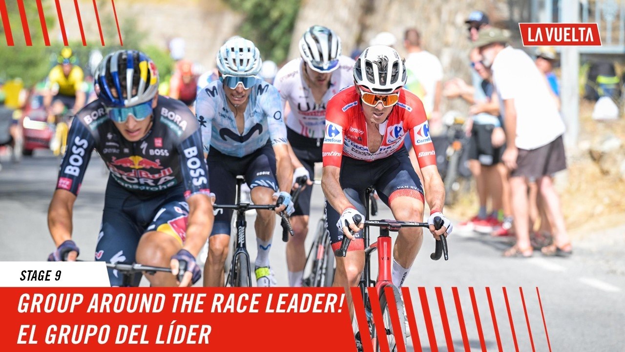The group around the race leader! - Stage 9 - La Vuelta 2024