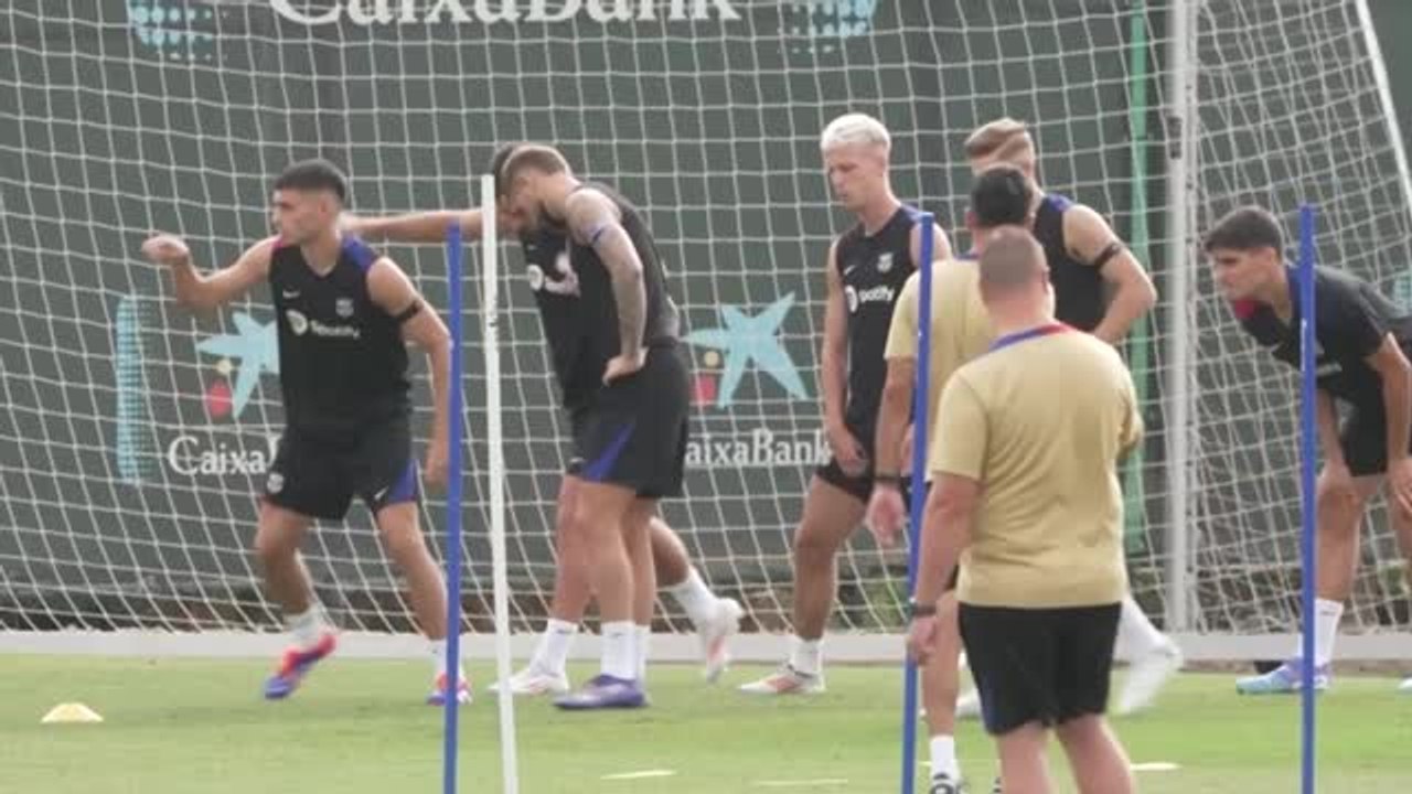 Barcelone - Dani Olmo s'est entraîné