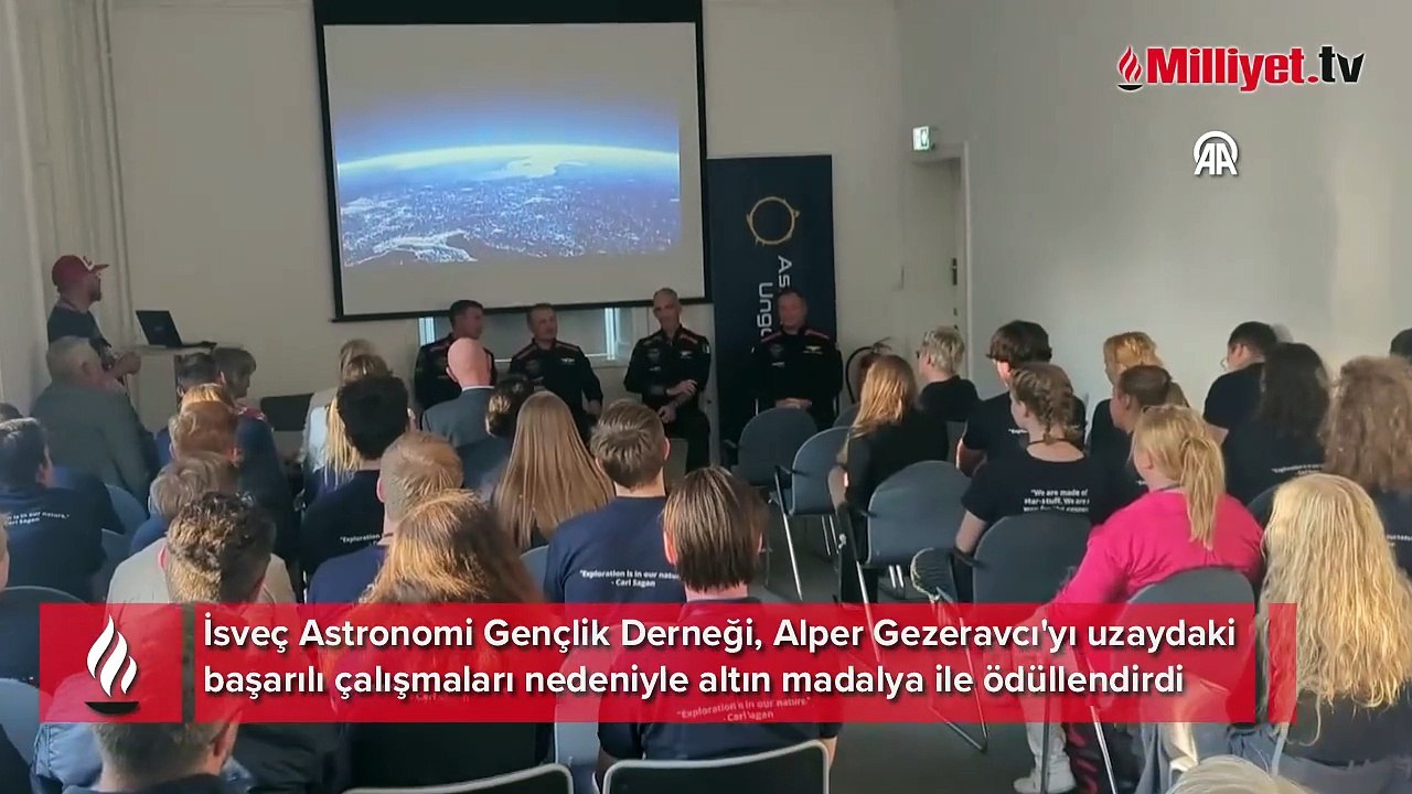 İsveç astronomi derneğinden Alper Gezeravcı'ya ödül
