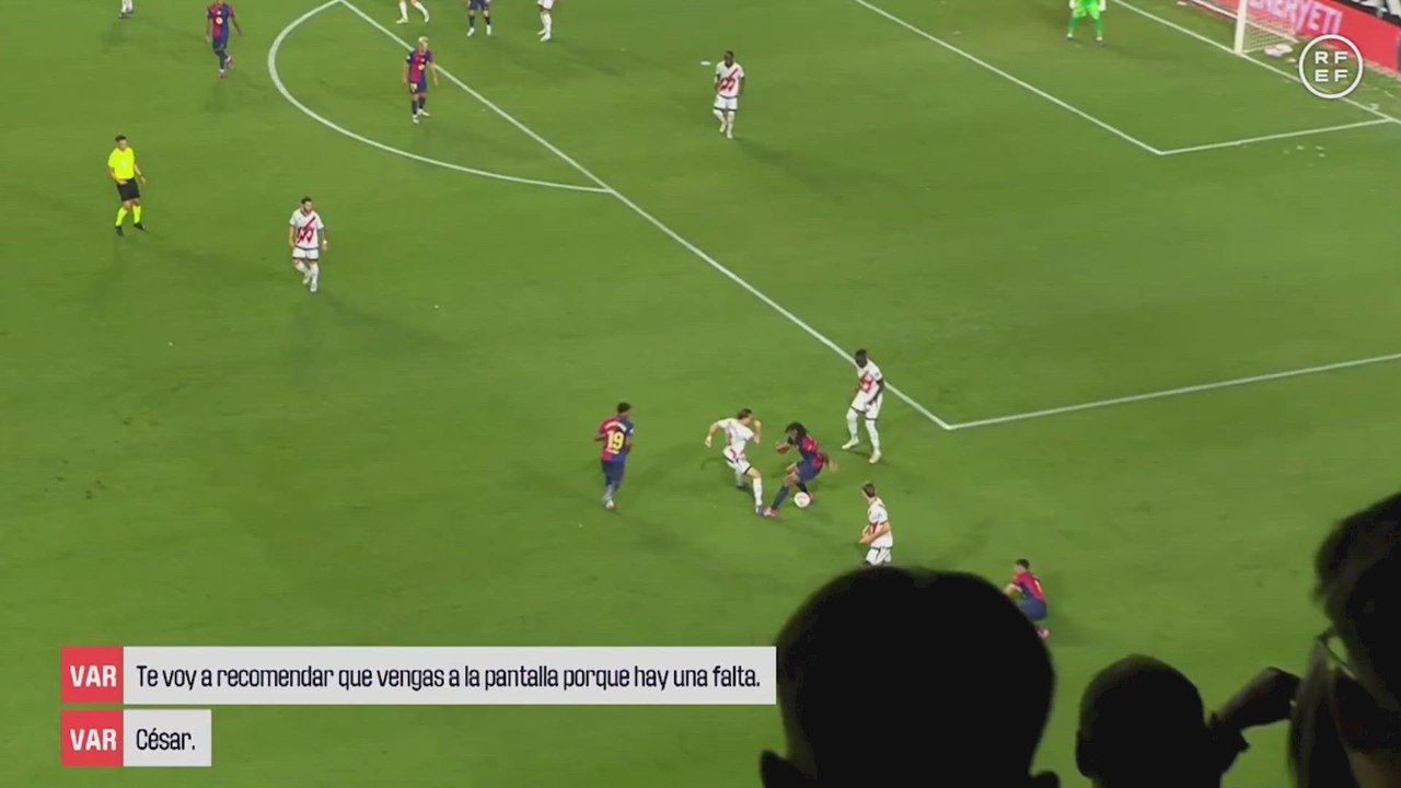 El audio VAR del RAYO VALLECANO vs FC BARCELONA: la GRAN POLÉMICA