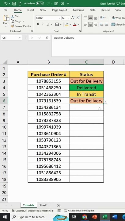 How to create a Color-Coded Dropdown list in Excel?