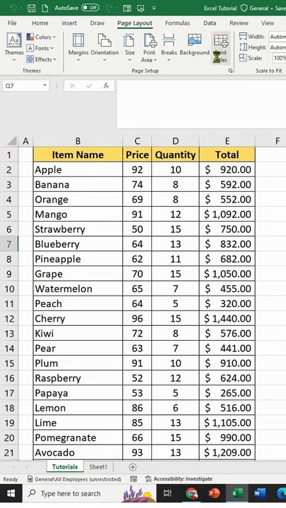 How to repeat Title or Heading on every page in Excel?