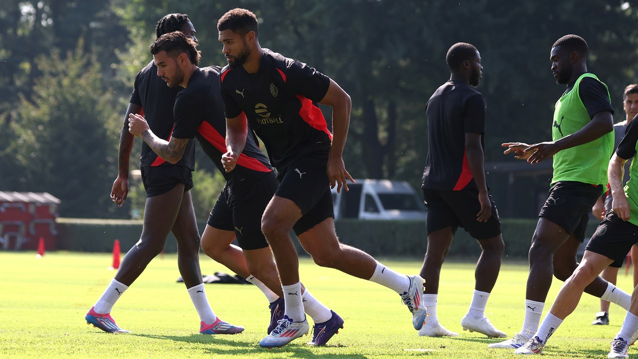 Milanello: l'allenamento del mercoledì