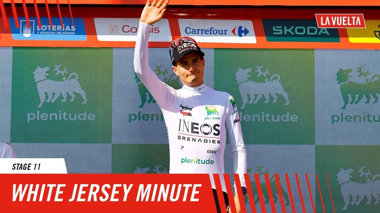 White jersey's minute by Plenitude - Stage 11 - La Vuelta 2024