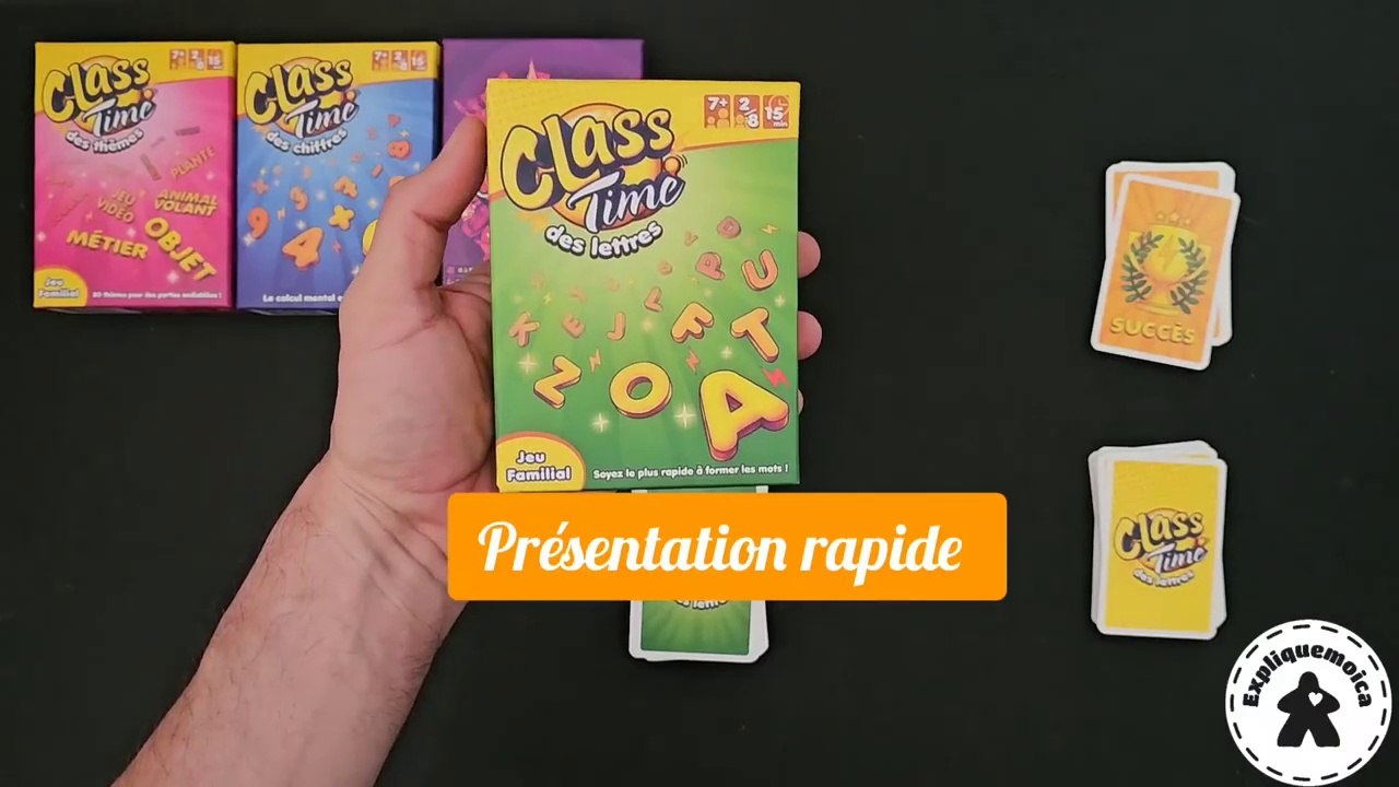 Présentation rapide de  CLASS TIME DES LETTRES   par #expliquemoica #pinkfizz