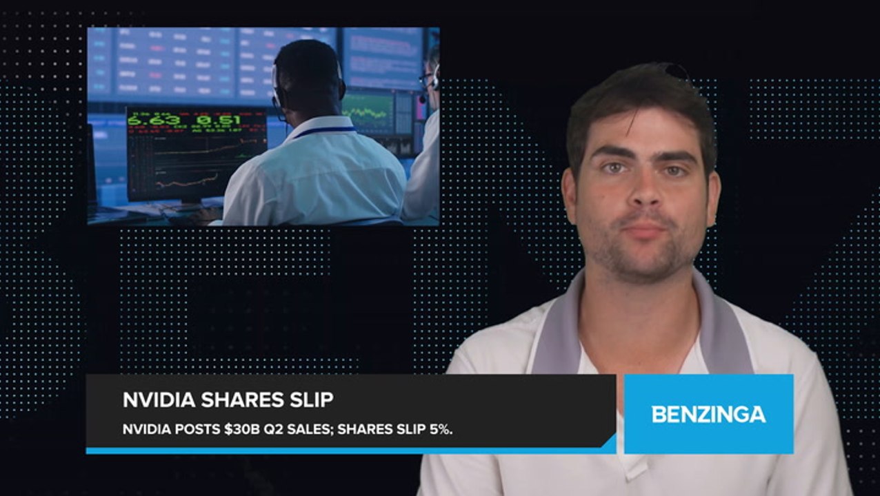 Nvidia Posts Impressive $30 Billion in Q2 Sales, but Shares Slip 5%. Are Investors Souring on the AI Chip Giant