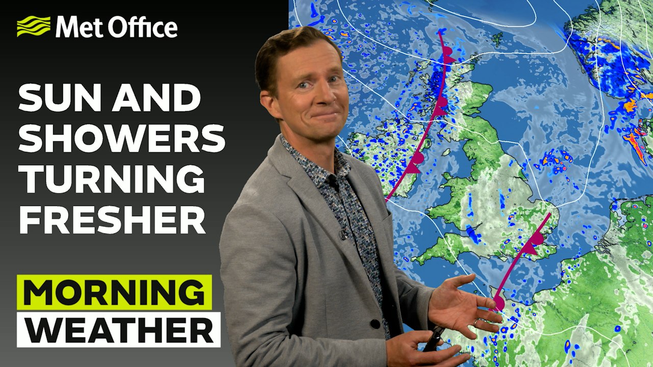 Met Office Morning Weather Forecast 03/09/24- Less warm and humid