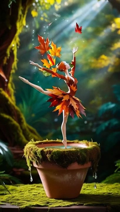 AL DANCING LEAVES animation 3danimation