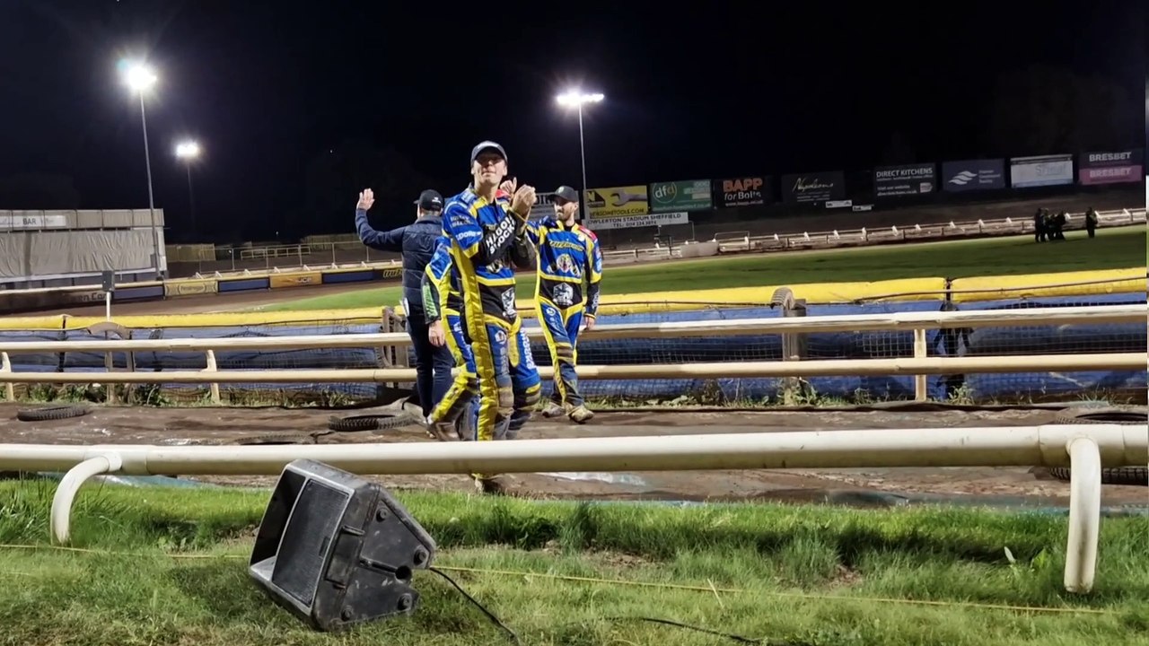 Sheffield take lead after first leg of speedway KO Cup final against Ipswich