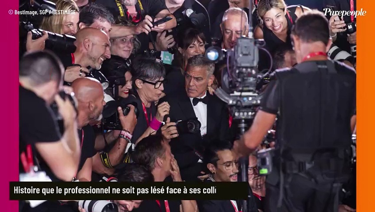 George Clooney le sauveur ! Chuet sur le tapis rouge de la Mostra de Venise, il intervient avec sa femme Amal