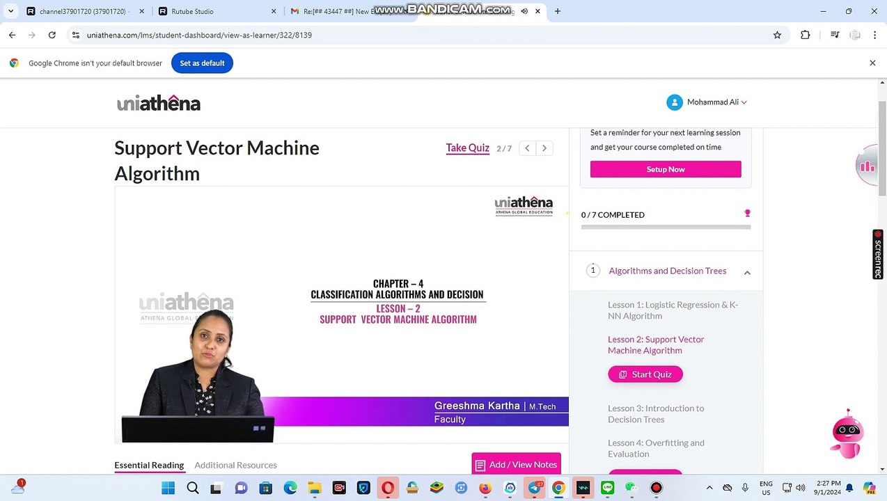 Support Vector Machine Algorithm