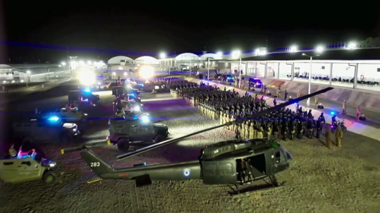 Inside El Salvador’s mega prison holding thousands of gang members