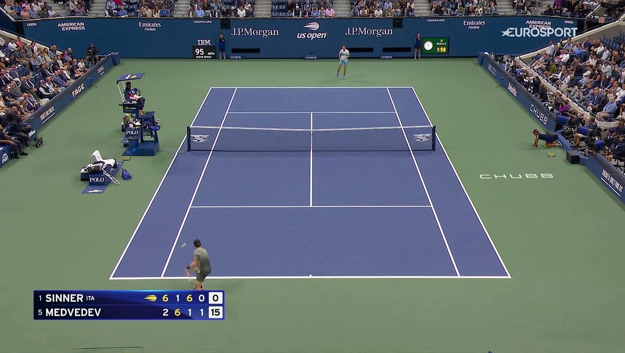 Medvedev n'a rien pu faire : Le résumé de la victoire de Sinner en vidéo