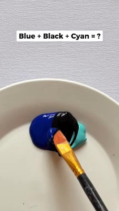Satisfying Navy Blue Color Mixing Tutorial