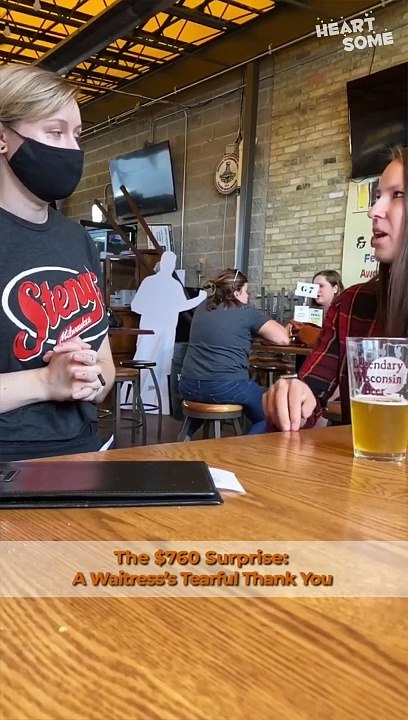 Waitress's Emotional Reaction to Generous Tip