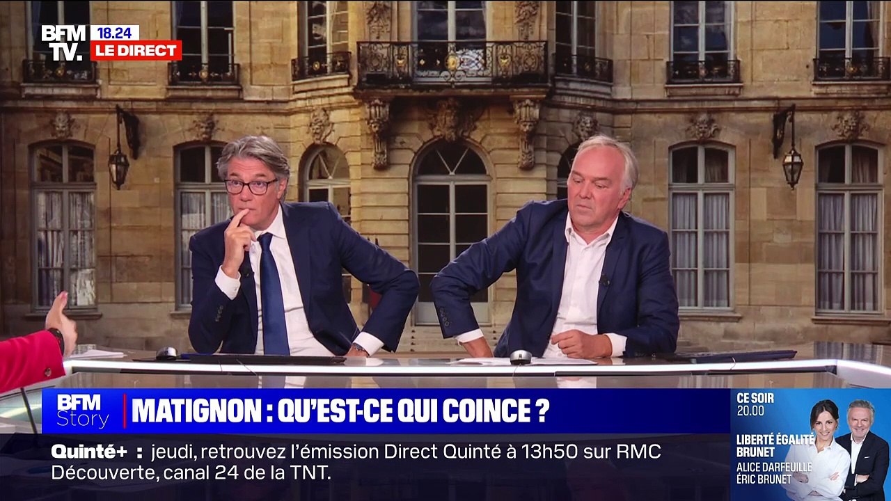Accrochage entre deux invités d'Alain Marschall et Olivier Truchot sur BFMTV