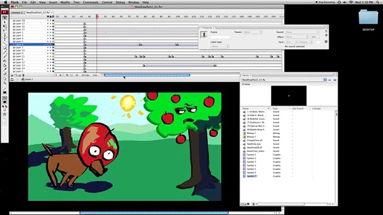 Flash Animation Tutorial #7, Symbols part 2