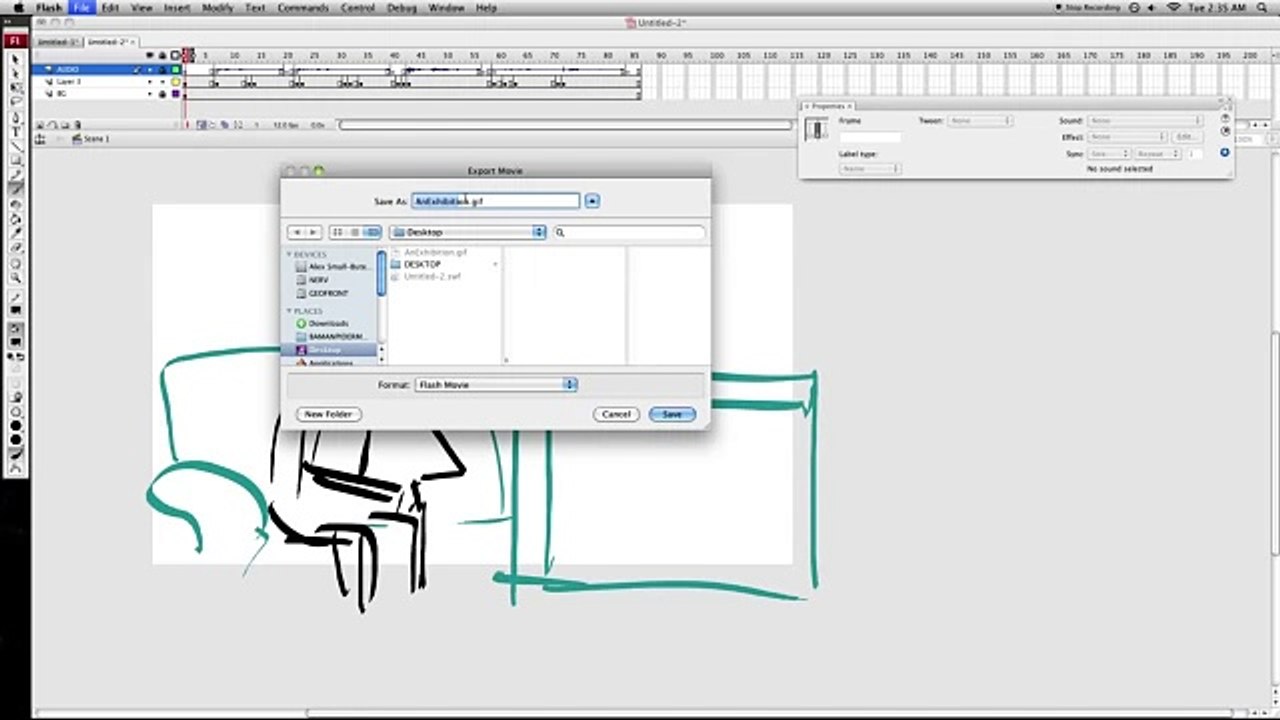Flash Animation Tutorial #5, Exporting