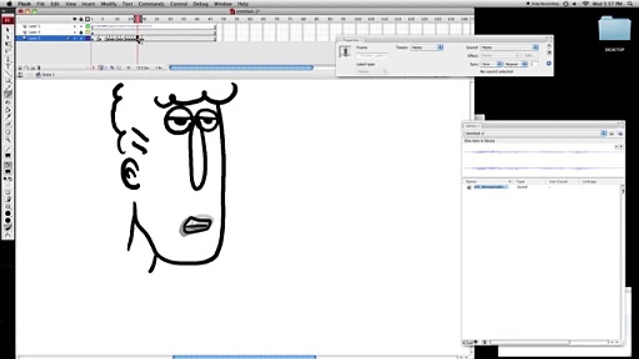 Flash Animation Tutorial #8, Lip synch