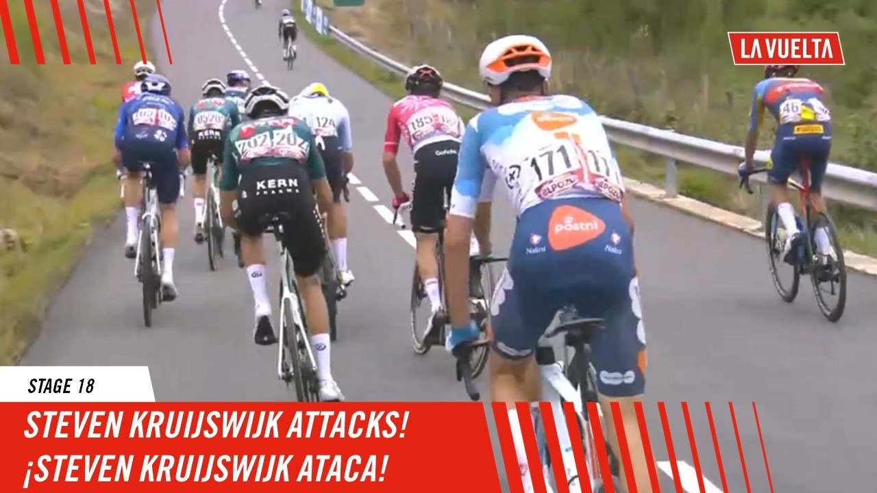 Steven Kruijswijk attacks!  - Stage 18 - La Vuelta 2024