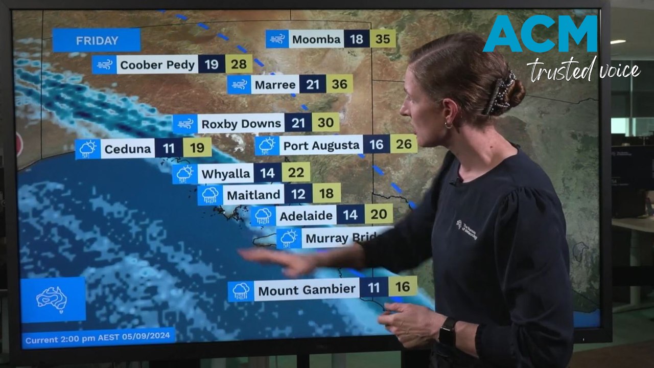 Warm and windy in the east, cool in the west