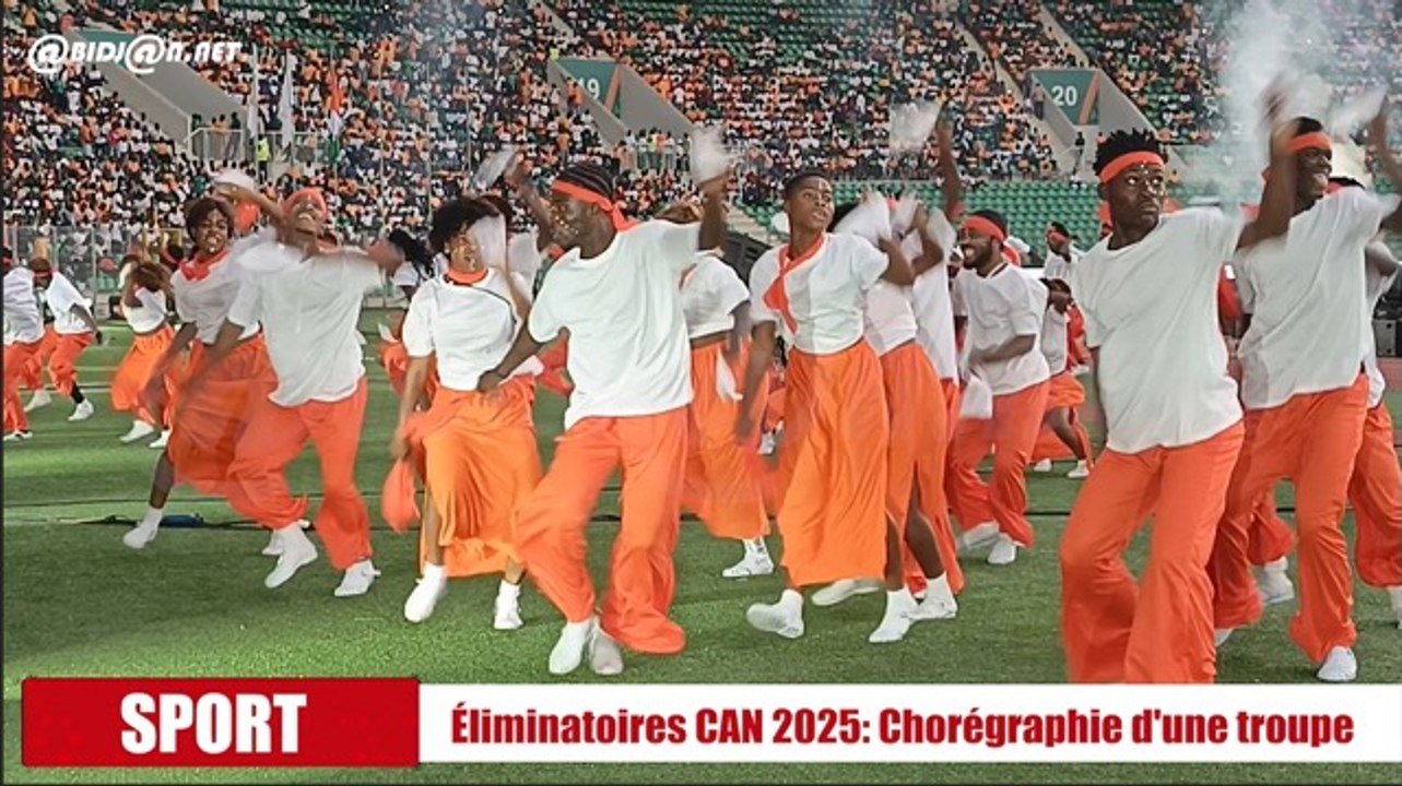 Éliminatoires CAN 2025 Chorégraphie d'une troupe