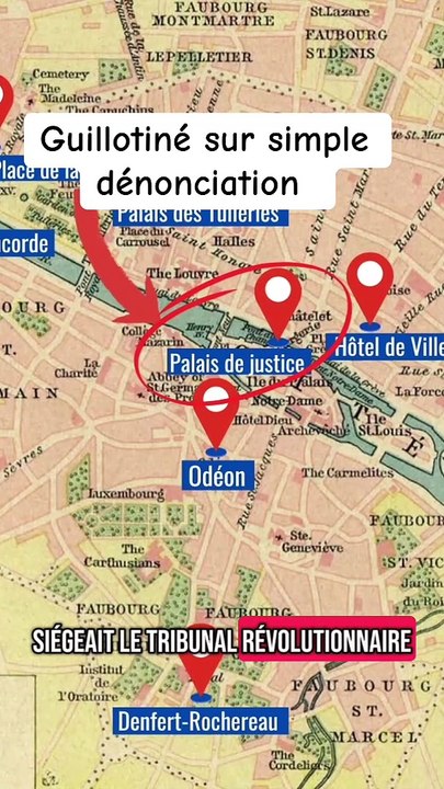 Révolution française : guillotineé sur dénonciation
