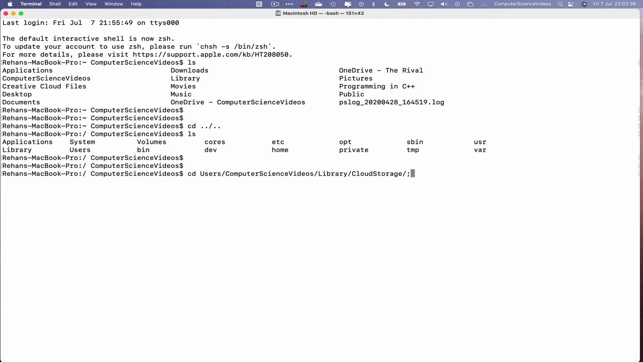 Use this TERMINAL COMMAND to Open the OneDrive Folder on Finder Using a Mac - Basic Tutorial | New