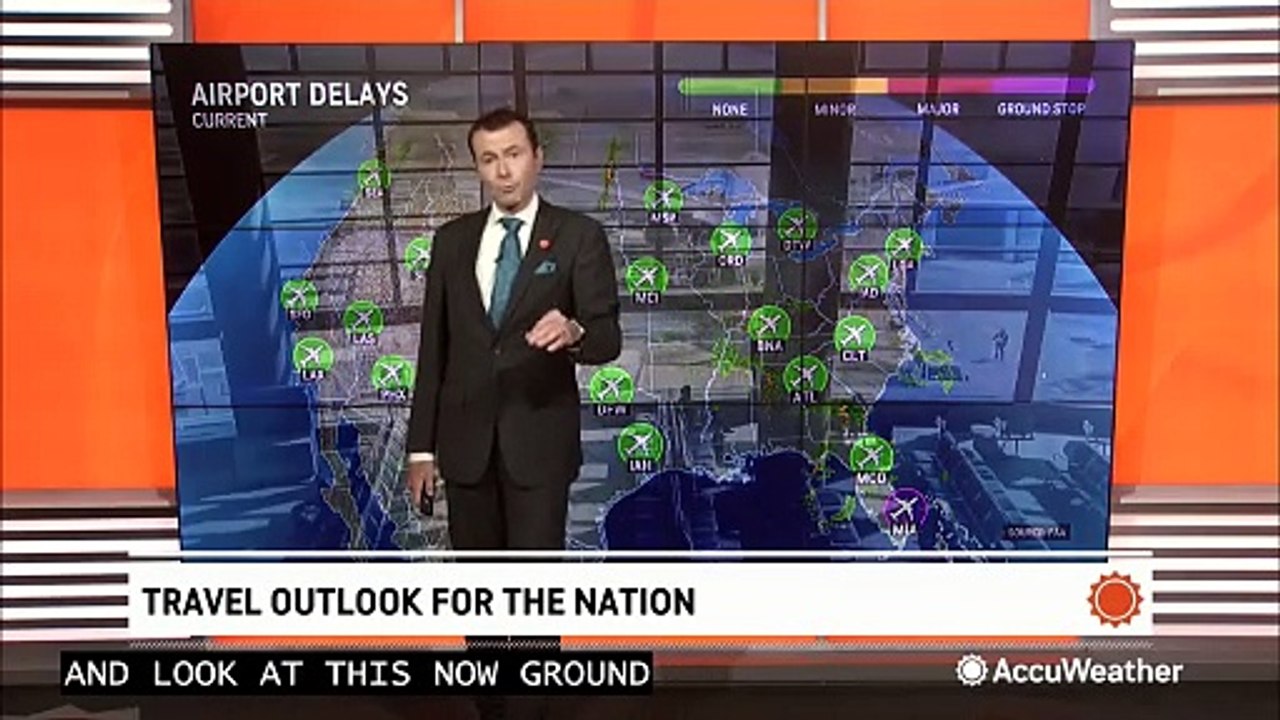 Showers and storms to cause weekend travel problems