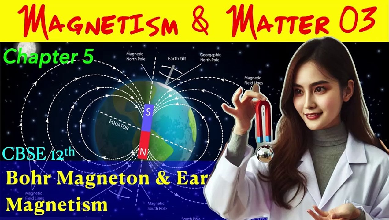Magnetism & Matter 03 | Bohr Magneton | Earth Magnetism #sufalphysicsforum