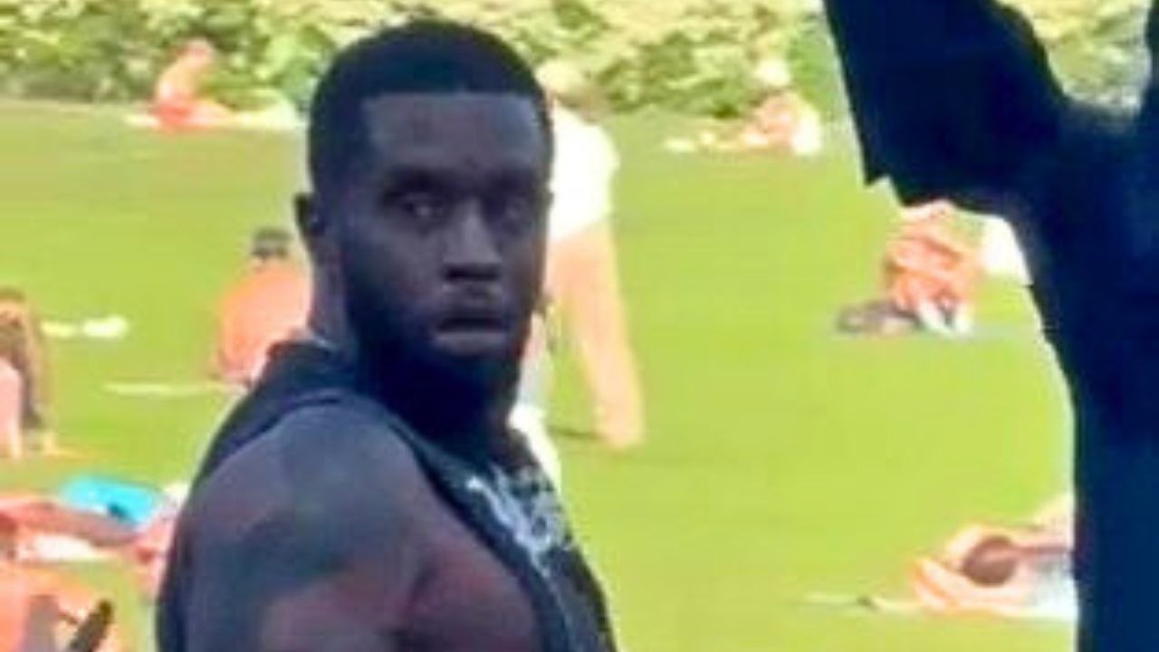P Diddy sunbathing before arrest