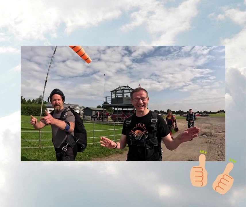 Men skydiving challenge raises more than £4500 to buy care home vehicle