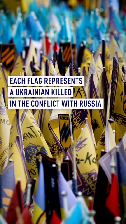 Ukrainians mourn those lost to conflict