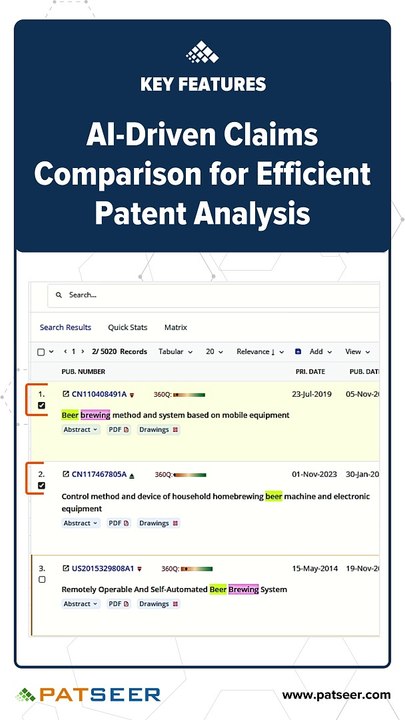 AI-Driven Claims comparison for Efficient Patent Analysis