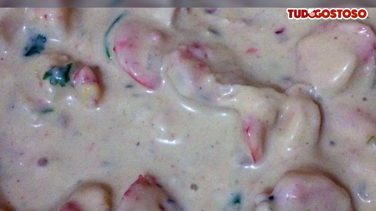 Camarão aos 3 queijos simples