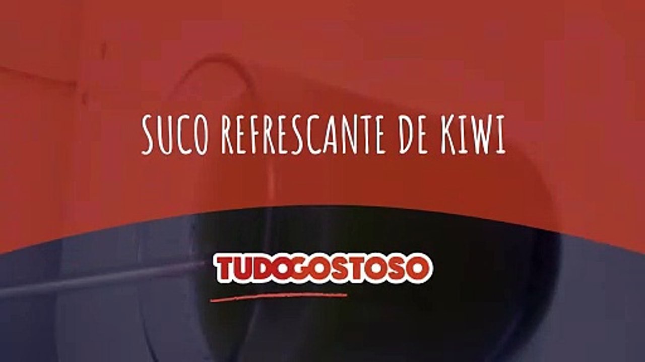 Suco refrescante de kiwi