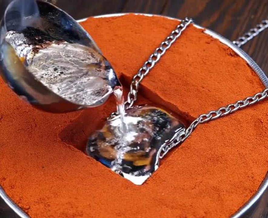 Melting scrap into some fancy metal accessories!