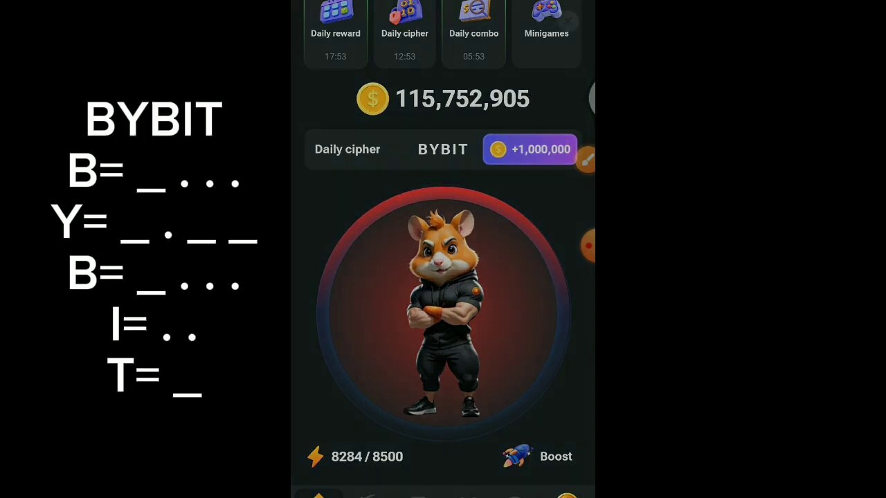 Today 20 September Hamster Kombat Daily Cipher code