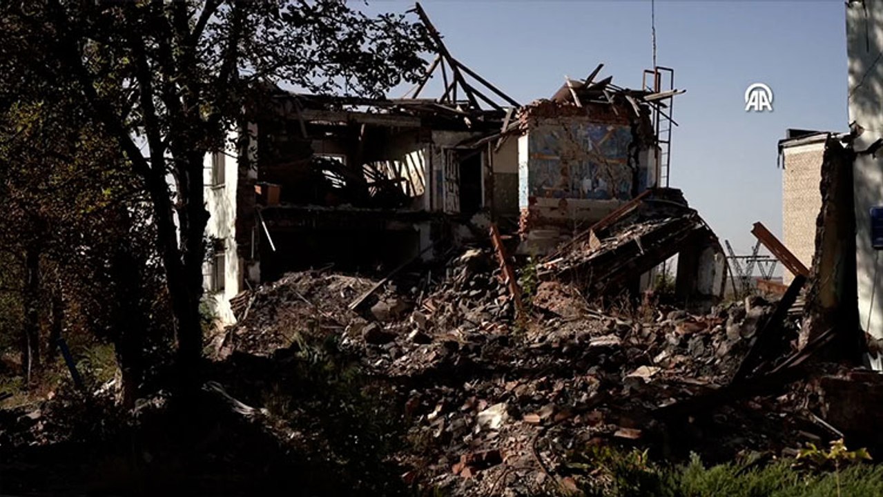 Ukrayna’nın Pokrovsk bölgesi, düzenlenen Rus saldırısının ardından görüntülendi