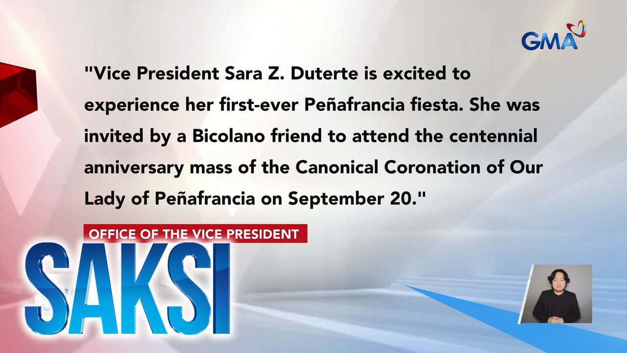 VP Sara Duterte, bumisita sa bahay ni dating VP Leni Robredo | Saksi