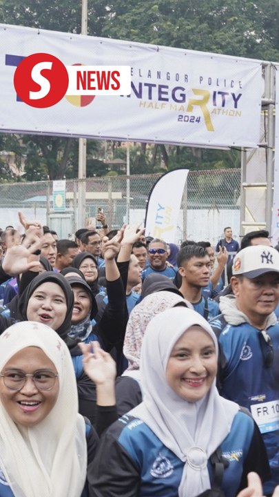 Selangor police marathon attracts thousands of public and residents