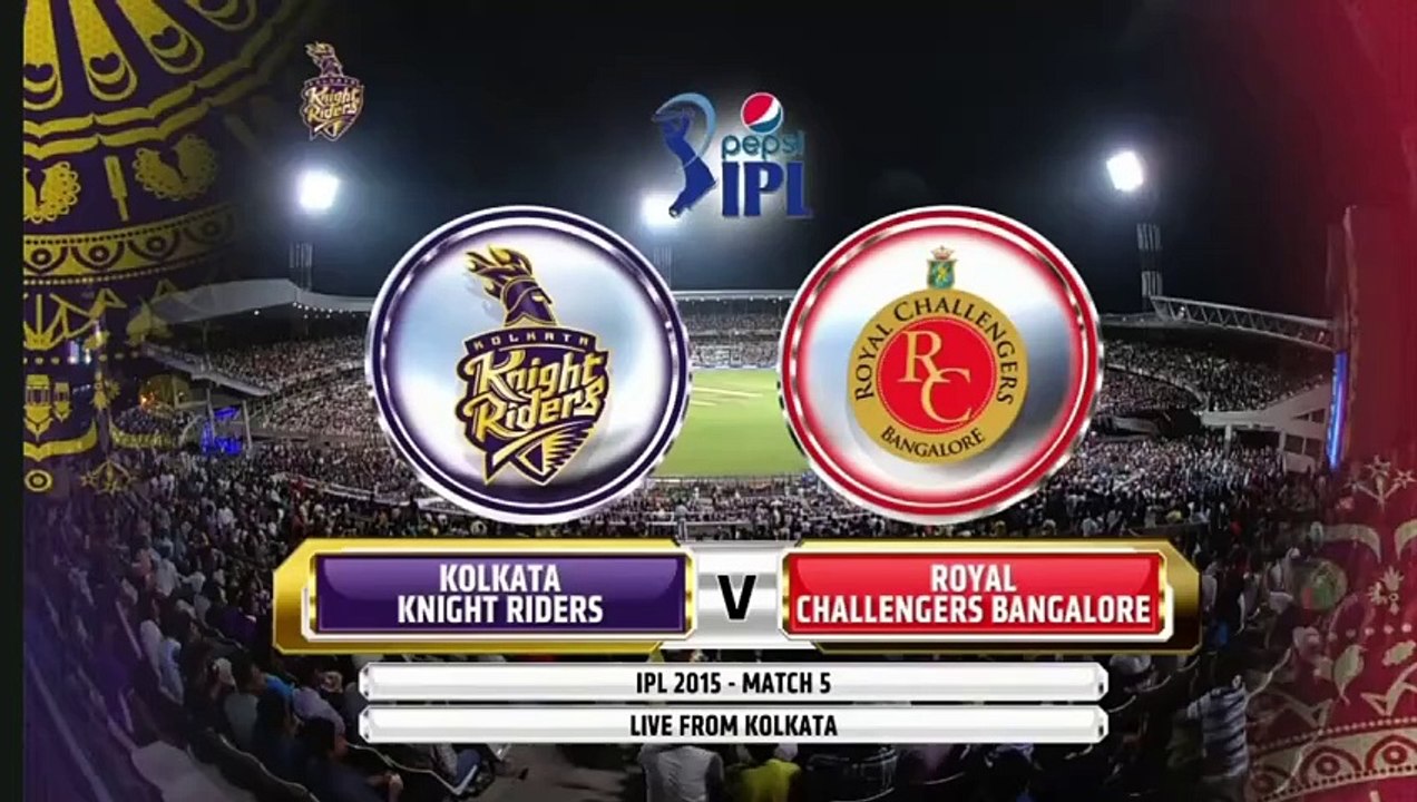 KKR VS RCB 2015 HIGHLIGHTS