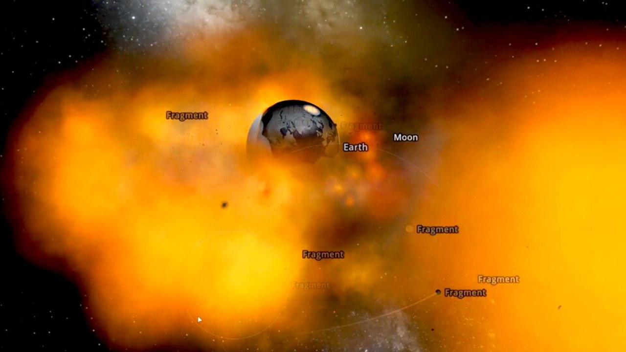 Wir zerlegen in Universe Sandbox 2 den Mond - physikalisch annähernd korrekt