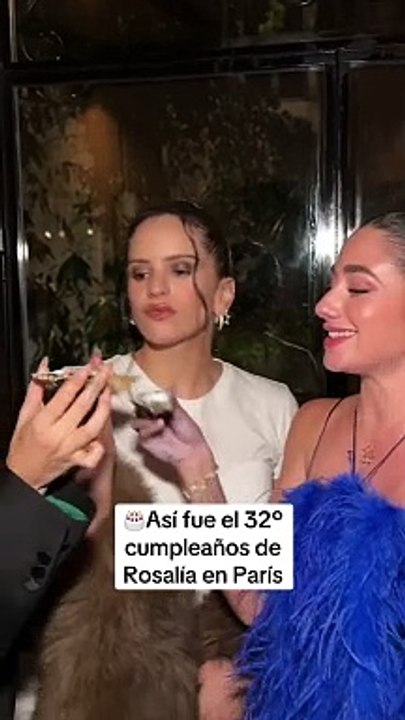 Rosalía celebró su cumpleaños en Paris