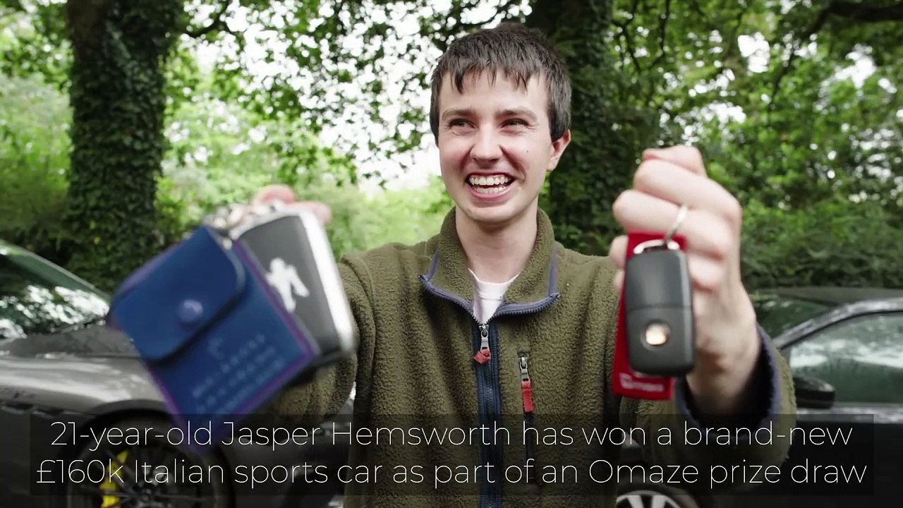 Supermarket worker, 21, wins £160K Maserati in £20 prize draw