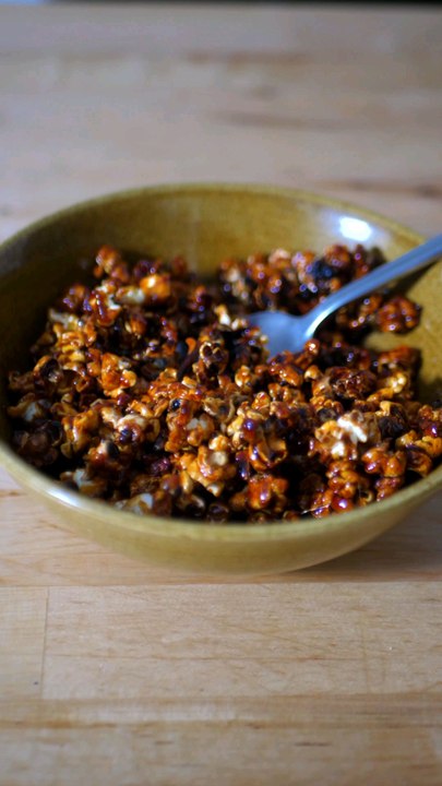 Popcorn caramelmaison #popcorn #caramel #recette