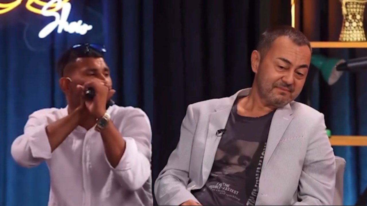 Şarkıları yanlış söylemesi ile bilinen Kandıralı Ferdi'den "İki Deli" yorumuna Serdar Ortaç: "Sen hastasın baba"