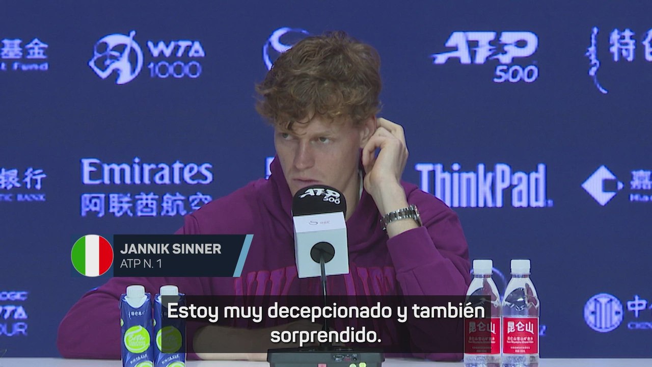 ATP 500 Beijing: Sinner, sobre la apelación de la agencia antidopaje: "Estoy muy decepcionado y sorprendido"